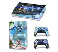 MaD Vision® Extra-Durable Skin Kit per PlayStation 5 (PS5) Digital | Set di Pellicole Adesive in Vinile Opaco per la Console e 2 Controller - per Horizon Forbidden West Design