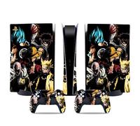 MaD Vision® Extra-Durable Skin Kit per PlayStation 5 (PS5) Digital | Set di Pellicole Adesive in Vinile Opaco per la Console e 2 Controller - per Anime Design
