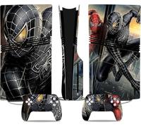 MaD Vision® Extra-Durable Skin Kit per PlayStation 5 (PS5) Disc Pro e Digital Pro | Set di Pellicole Adesive in Vinile Opaco per la Console e 2 Controller - per Spiderman Design