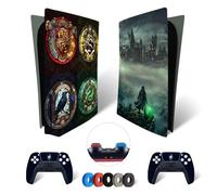 MaD Vision® Extra-Durable Skin Kit per PlayStation 5 (PS5) Disc | Set di Pellicole Adesive in Vinile Opaco per la Console e 2 Controller - per Hogwarts Legacy Design