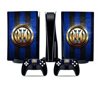 MaD Vision® Extra-Durable Skin Kit per PlayStation 5 (PS5) Disc | Set di Pellicole Adesive in Vinile Opaco per la Console e 2 Controller - per Inter Design