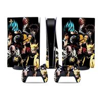 MaD Vision® Extra-Durable Skin Kit per PlayStation 5 (PS5) Disc | Set di Pellicole Adesive in Vinile Opaco per la Console e 2 Controller - per Anime Design