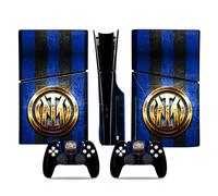 MaD Vision® Extra-Durable Skin Kit per PlayStation 5 (PS5) Disc Slim e Digital Slim | Set di Pellicole Adesive in Vinile Opaco per la Console e 2 Controller - per Inter Design