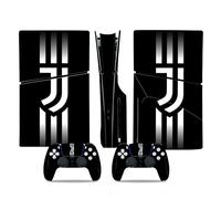MaD Vision® Extra-Durable Skin Kit per PlayStation 5 (PS5) Disc Slim e Digital Slim | Set di Pellicole Adesive in Vinile Opaco per la Console e 2 Controller - per Juventus Design