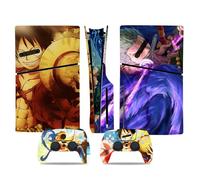MaD Vision® Extra-Durable Skin Kit per PlayStation 5 (PS5) Disc Slim | Set di Pellicole Adesive in Vinile Opaco per la Console e 2 Controller - per Anime|Manga Design