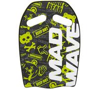 Mad Wave Ergo Kickboard Printed Nero/Giallo | Tavoletta da nuoto ergonomica, stampa nera/gialla