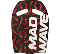 Mad Wave Ergo Kickboard Printed Nero/Rosso | Tavoletta da nuoto ergonomica, stampa nera/rossa