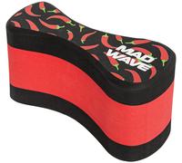 Mad Wave Ext Printed Nero/Rosso | Tavoletta da nuoto estesa, stampa nera/rossa