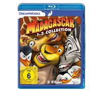 Madagascar 1-3 (Blu-ray)
