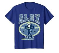Madagascar Alex Circus Lion Silhouette Poster Maglietta, Bambini, Blu Reale, 2 Anni