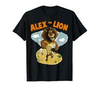 Madagascar Alex The Lion Desert Text Poster Maglietta