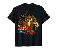 Madagascar Alex The Lion Text Poster Maglietta