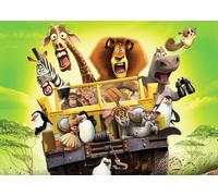 Madagascar Bambini Cartoon Animali Animation Grande Art Poster Size A0 A1 A2 A4