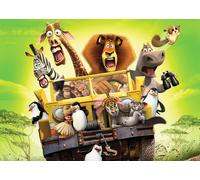 Madagascar Bambini Cartoon Animali Animation Grande Art Poster Size A0 A1 A2 A4
