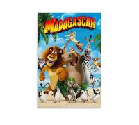 MadagascarPoster per camera da letto, stampa estetica su tela, decorazione artistica da parete, per soggiorno e camera da letto, senza cornice, stile 40 x 60 cm