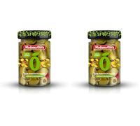 Madama Oliva Olive Verdi Denocciolate Italiane 140g, Varietà Nocellara del Belice, Gusto Limone e Peperoncino, Lavorazione Castelvetrano, Confezionate in Salamoia, Sapore Intenso e Aromatico