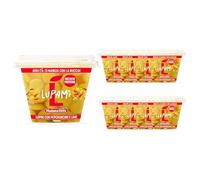 MADAMA OLIVA - Pack da 8 Vaschette di Lupini con Peperoncino e Lime, Snack Speziato e Agrumato, Lupini Italiani in Salamoia, Ideali per Aperitivi e Ricette Estive, 190 gr x 8