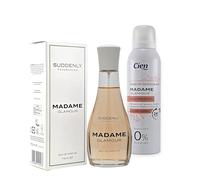 Madame Glamour - Set profumato da donna Suddenly: Eau de Parfum 75 ml e deodorante per profumo, 200 ml, elegante profumo floreale, idea regalo per donne