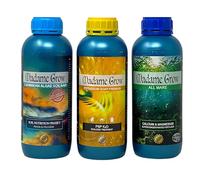 Madame Grow - Concime Naturale per Crescita e Fioritura - KIT MIMOSA 3 x 1 L - Ideale per Tutte le Fasi delle Piante