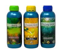 Madame Grow - Concime Universale per Piante - Potenzia Fioritura e Crescita - 3 x 1 L per Diverse Varieità di Semi