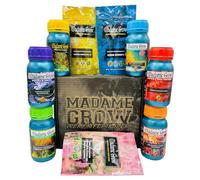 MADAME GROW - Fertilizzante Biologico - Crescita e Fioritura - 9PACK - Premium Plus Kit - (6x250ml+100g+50g+30g)