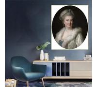 Madame le Sèvre di Élisabeth Vigée Le Brun Stampe su tela Pittura Immagine Opera d'arte da parete Decorazione della casa Soggiorno (40x45 cm/Senza cornice)