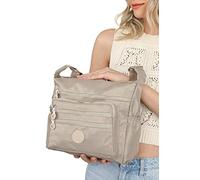 Madamra Trfmdmra100364, Borsa a Tracolla Donna, Beige, 28x25x13 Cm