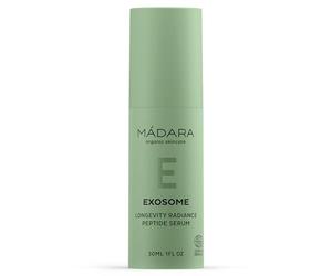 MÁDARA EXOSOME LONGEVITY Siero peptide per pelle radiosa, 30 ml, anti-invecchiamento con esosomi di mela e peptidi, idrata, rafforza la barriera cutanea, leviga le rughe e dona un bagliore radioso