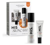 MÁDARA Organic Skincare | Set Set per la cura della pelle a 2 passi, crema viso (50 ml) e crema per gli occhi (17 ml) Duo con vitamina C e caffeina, riduce le occhiaie, set