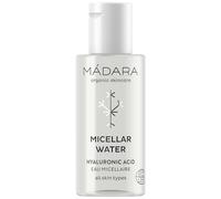 MÁDARA Organic Skincare | Acqua micellare - 50 ml, detergente senza risciacquo, formulato con acido ialuronico, succo di aloe vera ed estratto di radice di peonia, vegano, certificato Ecocert