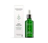 MÁDARA Organic Skincare | Deep Moisture Vitamin Oil - 50ml, olio multiuso per viso e corpo, ricco di acidi grassi Omega 3-6, leggero, ad assorbimento rapido, Vegan, certificato Ecocert
