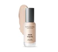 MÁDARA Organic Skincare | Skin Equal Soft Glow Foundation SPF15#10 PORCELAIN - 30ml, Fondotinta minerale leggero, Longwear, finitura della pelle naturalmente radiosa e copertura regolabile, Vegan