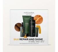 MÁDARA Silk Repair and Shine - Set per la cura dei capelli, shampoo, balsamo e nebbia