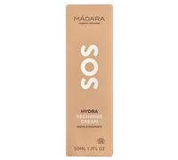 MÁDARA | SOS Hydra Cream Refill 50ml - Feuchtigkeitsspendend, Beruhigend, Mit Pfingstrose, Leinsamen und Hyaluronsäure, Für Alle Hauttypen