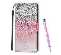 MadBee Custodia Compatibile con iPhone 6S Plus / 6 Plus 5,5 Pollici, Portafoglio Creativo Colorato Libro Pelle PU Flip Caso Magnetica Supporto Cover per iPhone 6S Plus / 6 Plus (Paillettes)