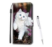 MadBee Custodia Compatibile con Xiaomi Redmi A1 / A1+ / A1 Plus, Portafoglio Creativo Colorato Libro Pelle PU Flip Caso Magnetica Supporto Cover per Xiaomi Redmi A1 / A1+ / A1 Plus (Gatto B)