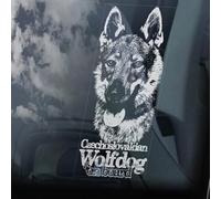 Madcolitote Adesivo per finestrino auto con cane lupo cecoslovacco a bordo Vlcak Cane Lupo Cecoslovacco Cartello Decalcomania Vinile Die Cut Decalcomanie Divertenti Adesivi paraurti Cane Regalo Pet