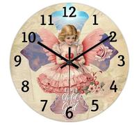 Madcolitote Orologio da parete a forma di figlio di Dio, con versi della Bibbia, rotondo, a batteria, 30,5 cm, decorazione da parete cristiana, decorazione per la casa, cucina, camera da letto