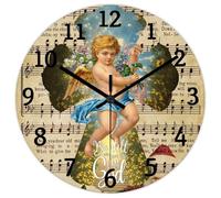 Madcolitote Orologio da parete con scritta "Be still And Know That I Am God" con versi della Bibbia, 25,4 cm, rotondo, funzionamento a batteria, casa colonica, cristiana, decorazione per la casa per