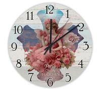 Madcolitote Orologio da parete da 25,4 cm con scritta in lingua inglese "Para Dios Posible Jesus Citazione religiosa cristiana nuova casa regalo Ringraziamento per lei