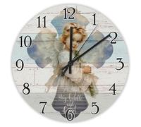 Madcolitote Orologio da parete da 30,5 cm, con scritta in lingua inglese "Bibbia Verse Scrittura", funzionamento a batteria, per stare sempre umile e gentile, senza ticchettio, con citazione di Gesù