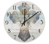 Madcolitote Orologio da parete da 38 cm, con scritta in lingua inglese "Bibbia Verse Scrittura", funzionamento a batteria, per stare sempre umile e gentile, senza ticchettio, con citazione di Gesù
