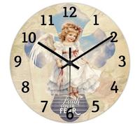 Madcolitote Orologio da parete in legno con versi della Bibbia, orologio da parete cristiano, funzionamento a batteria, 30,5 cm, silenzioso, senza ticchettio, decorazione religiosa cristiana, per