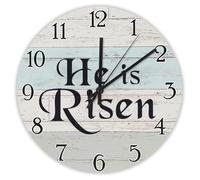 Madcolitote Orologio da parete religioso cristiano da 30,5 cm, grandi orologi da parete a batteria, silenzioso, con versi della Bibbia, decorazione per ufficio, casa, matrimonio, compleanno