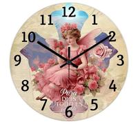 Madcolitote Para Dios - Orologio da parete con versi della Bibbia, 25,4 cm, funzionamento a batteria, decorazione da parete per soggiorno, cucina, camera da letto, ufficio