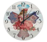 Madcolitote Para Dios - Orologio da parete con versi della Bibbia, grande orologio da parete in legno, funzionamento a batteria, 30,5 cm, decorazione per casa cristiana, soggiorno, cucina, camera da