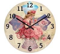 Madcolitote Para Dios - Orologio da parete in legno con versi della Bibbia, funzionamento a batteria, 38 cm, silenzioso, senza ticchettio, decorazione religiosa per camera da letto, soggiorno, ufficio