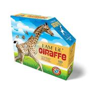 Madd Capp 884002 - Puzzle a forma di animale junior giraffa, 100 pezzi, per bambini e adulti, multicolore