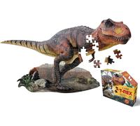 e11even, LLC Madd CAPP Puzzles Jr. - I AM T-Rex - 100 Pieces - Animal Shaped Jig
