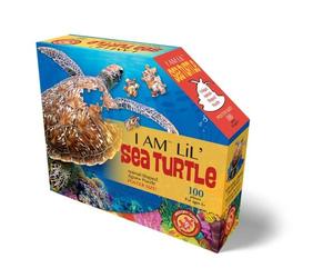 Madd Capp MDC4007 Puzzle da 100 Pezzi Sagomato - I Am Lil' Sea Turtle